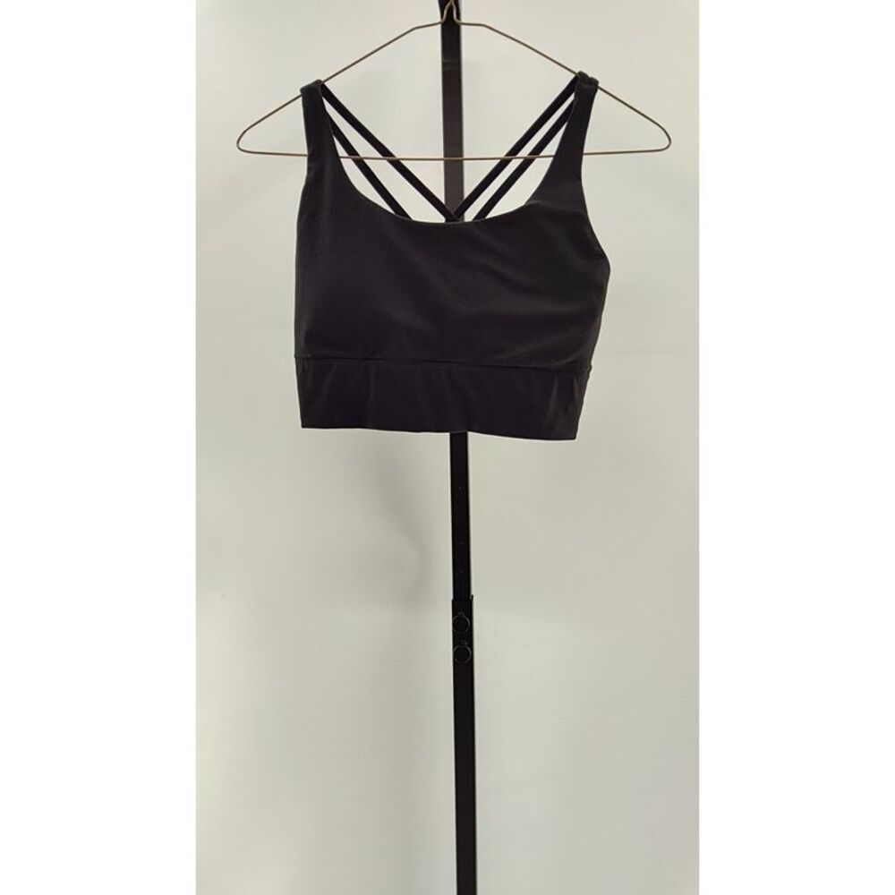 Quince Women Power-Up Long Line Strappy Sports Bra Black S